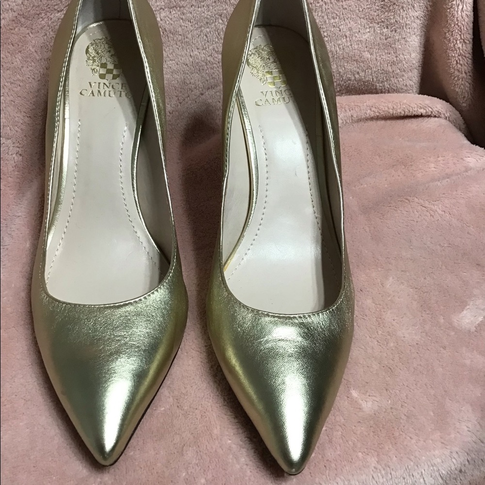 Vince Camutto Gold High Heels